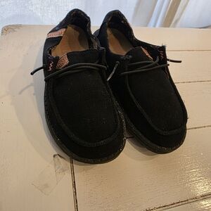 Hey Dude Black Kids Loafers
